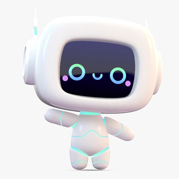Cartoon Cute Robot 3D - TurboSquid 1738386