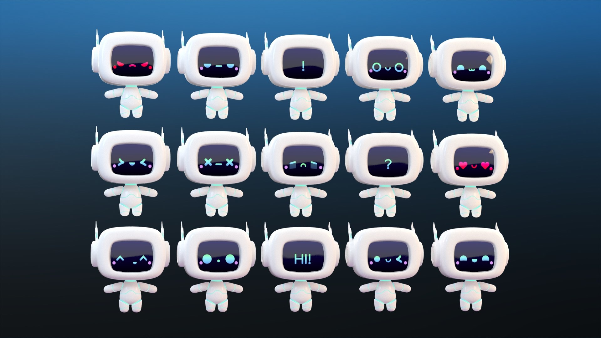 Cartoon Cute Robot 3D https://p.turbosquid.com/ts-thumb/Hw/tlqDzk/MZ/cuterobot_rig_emotions/jpg/1622120021/1920x1080/fit_q87/89bb1709270d7f32c107f9cbc6049b151ca57c32/cuterobot_rig_emotions.jpg