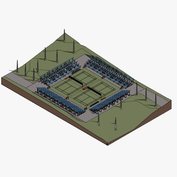 3D Outdoor sports ground - Revit model