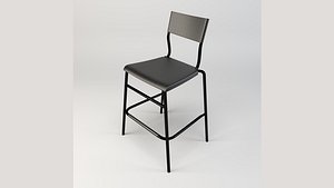 Black High Bar Stool model