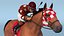 Running Bay Racing Horse with Jokey 3D