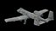 Modèle 3D d'avion militaire A-10 Thunderbolt II Warthog