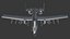 Modèle 3D d'avion militaire A-10 Thunderbolt II Warthog