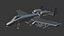 Modèle 3D d'avion militaire A-10 Thunderbolt II Warthog
