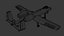 Modèle 3D d'avion militaire A-10 Thunderbolt II Warthog