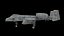Modèle 3D d'avion militaire A-10 Thunderbolt II Warthog