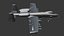 Modèle 3D d'avion militaire A-10 Thunderbolt II Warthog