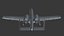 Modèle 3D d'avion militaire A-10 Thunderbolt II Warthog
