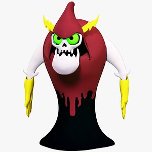 Abomination cartoon evil character 3D model