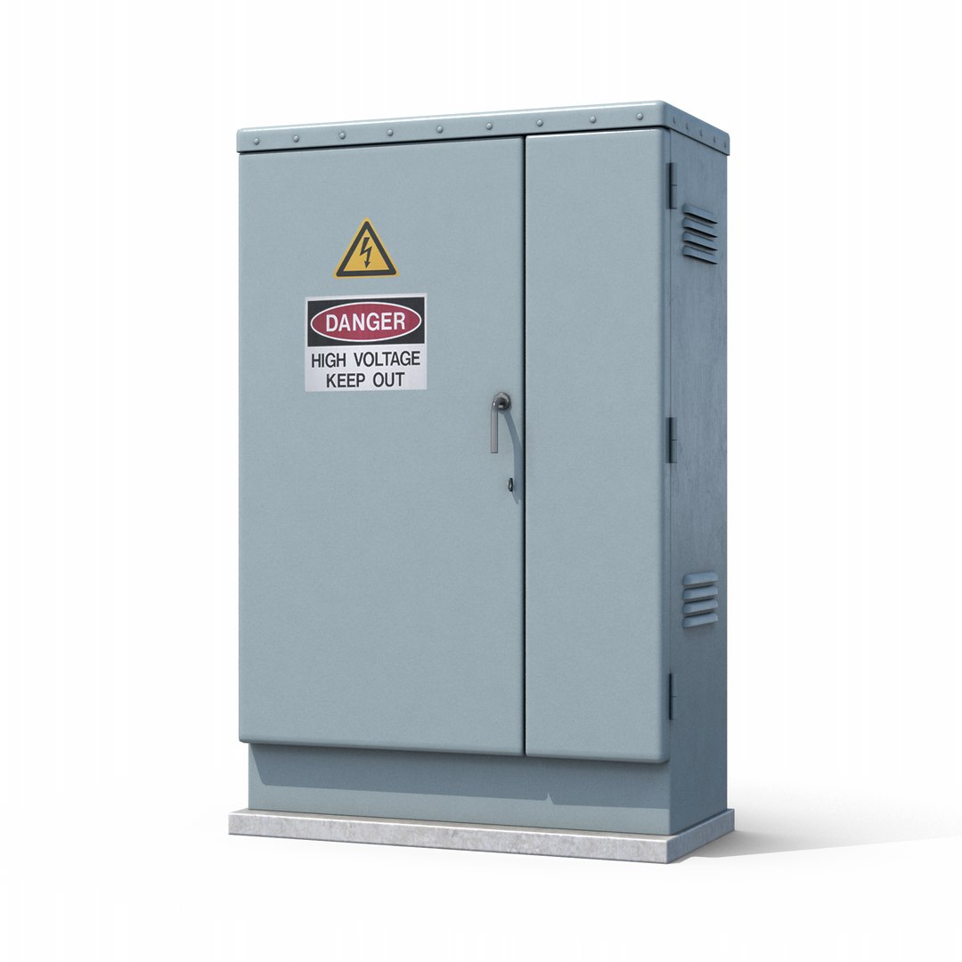 3D Electric Box Low Poly 2 - TurboSquid 2315801