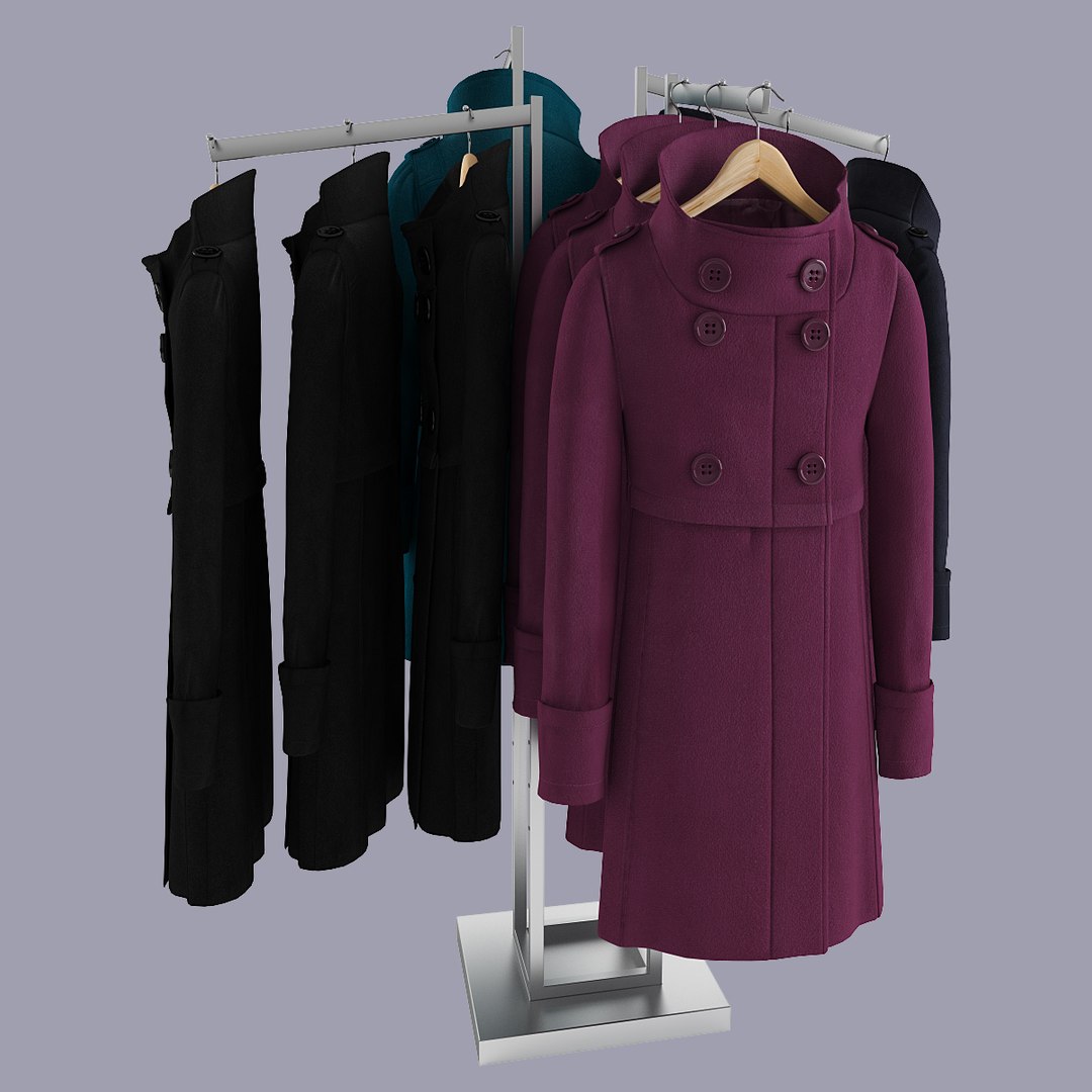 3d Female Coats Rack
