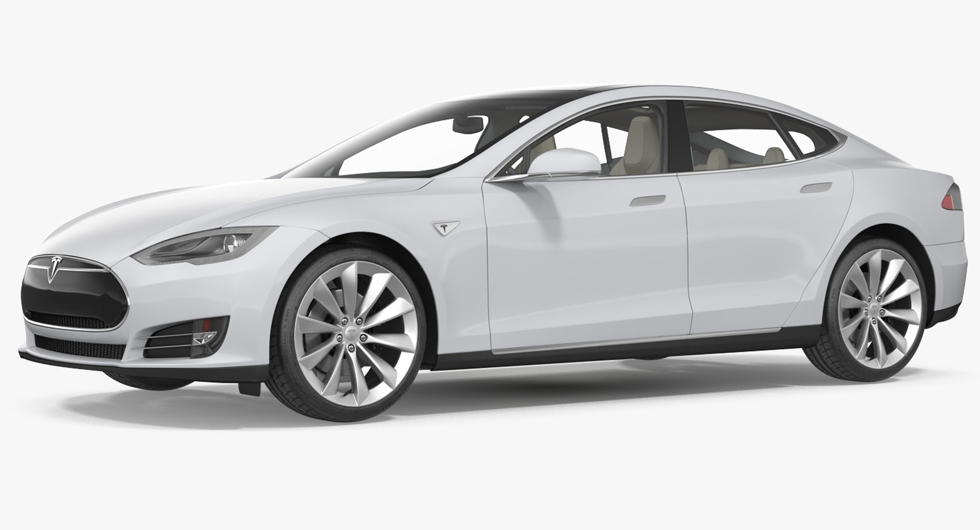 Tesla Model S 75 2015 3D Model 3D model preview