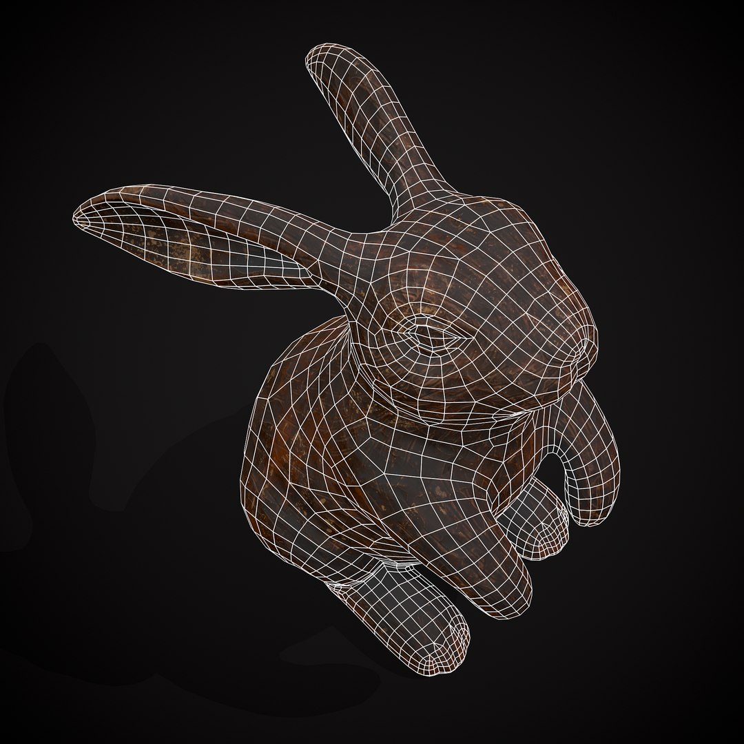 3D Model Sculpted Wooden Rabbit Toy - TurboSquid 2386495