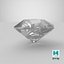 Shield Step Cut Diamond 3D model