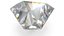 Shield Step Cut Diamond 3D model