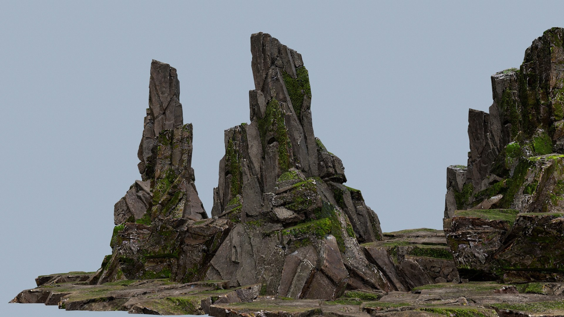 Cliff Rocks 3D - TurboSquid 2211565