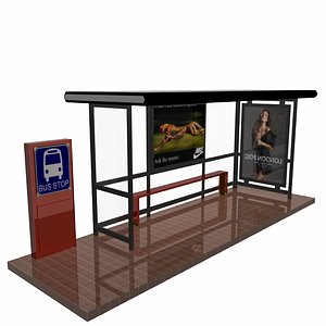 bus stop  shelter Glass