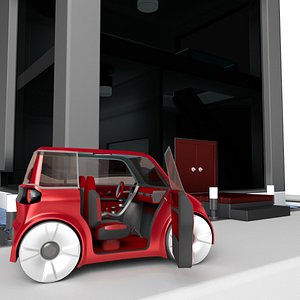 car house blender 3d obj