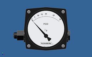 3ds max differential pressure gauge