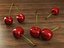 Fruta de la cereza - High Poly - Low Poly