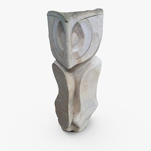 Stone Owl Statue