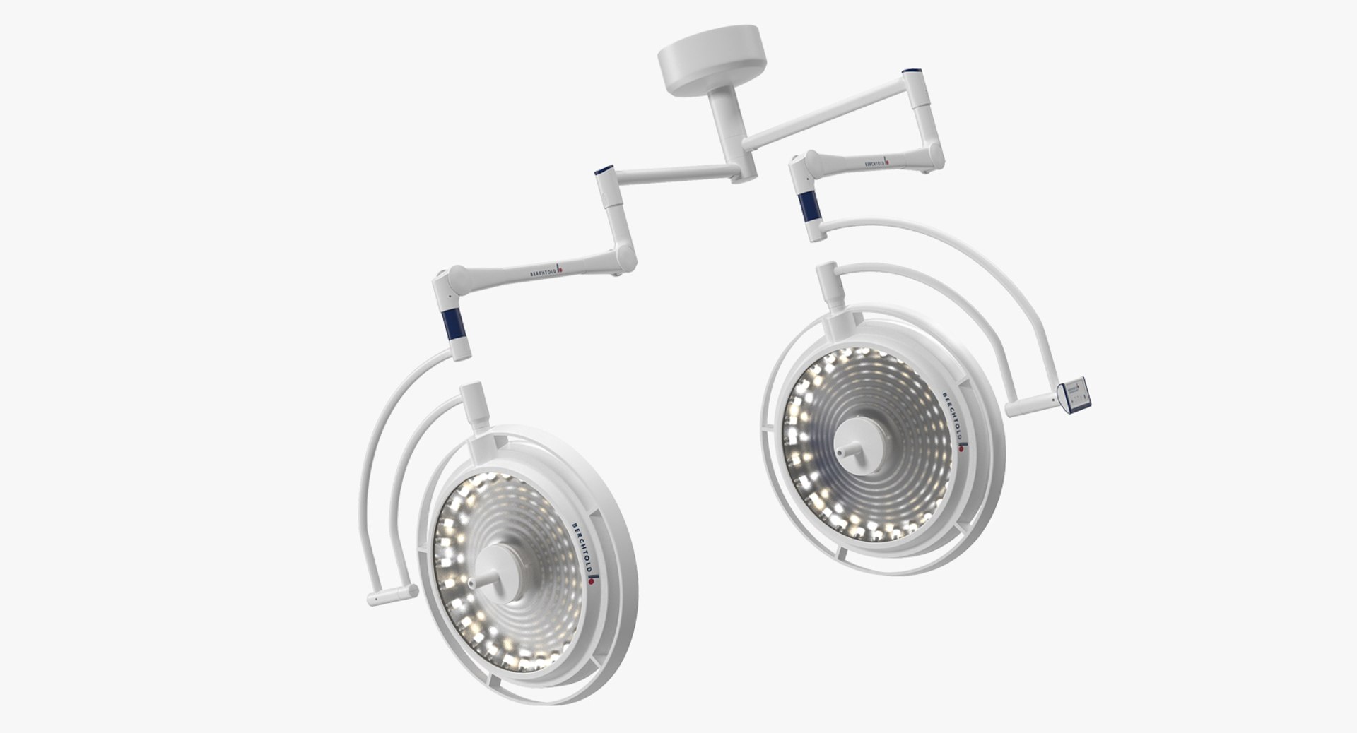 Berchtold Chromophare Ceiling Mount Surgical Lighting System 3D model preview