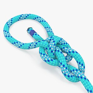 water bowline rope knot 3D model