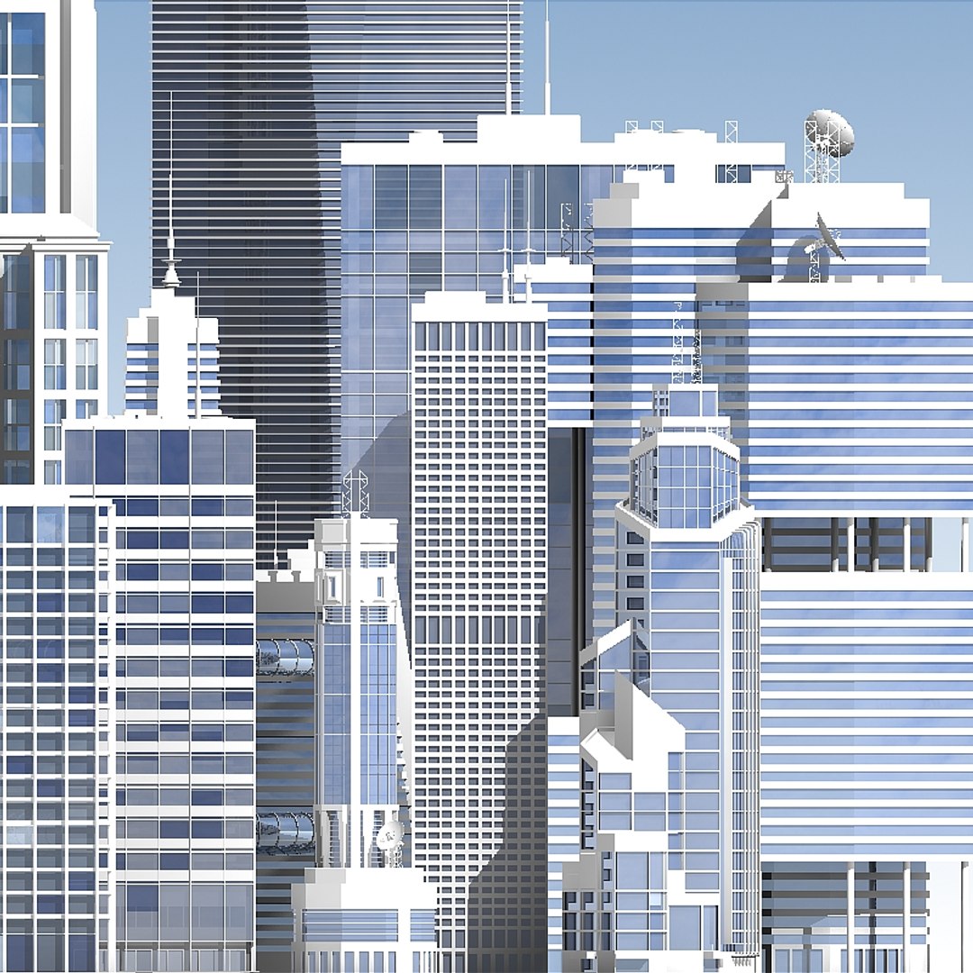 Skyscrapers Generic 3d Model