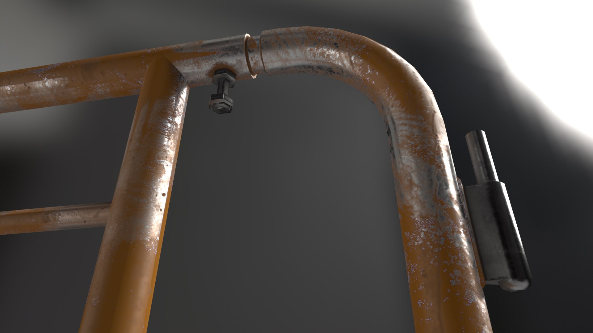 3D Steel Railing Model - TurboSquid 2077664
