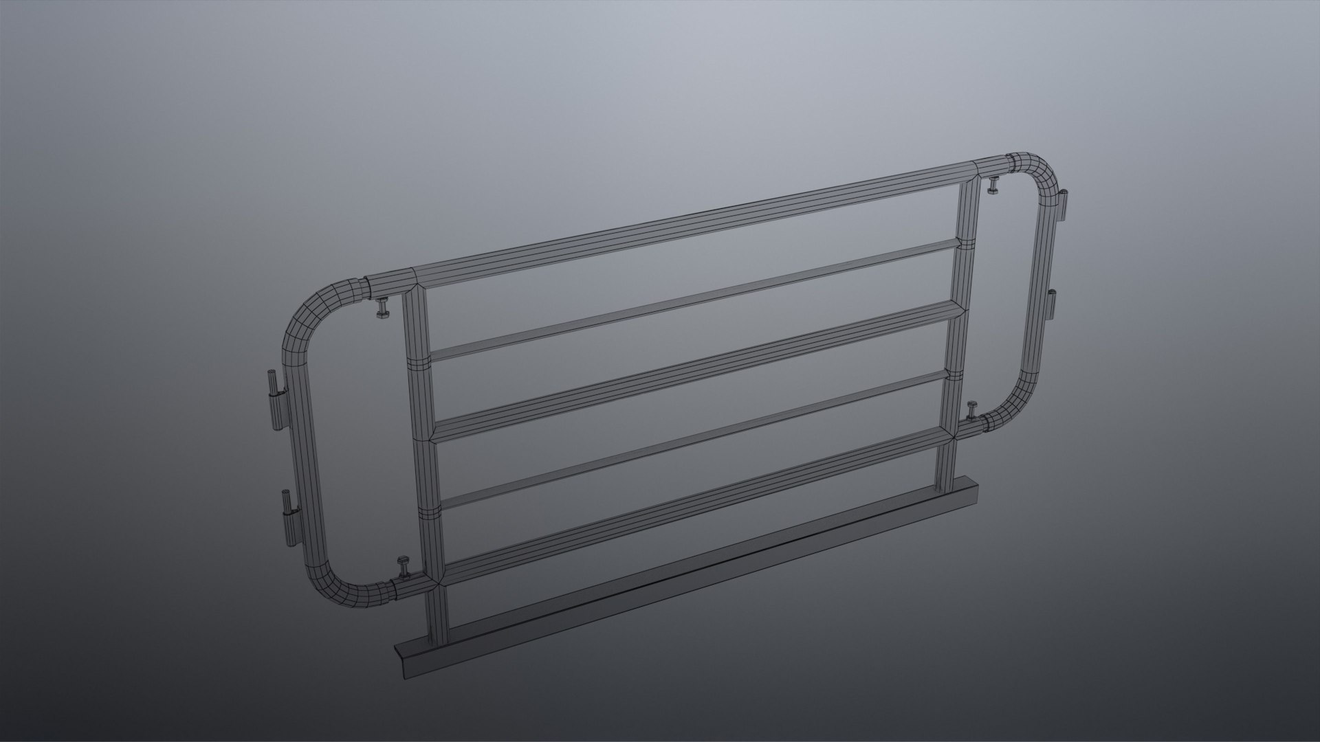 3D Steel Railing Model - TurboSquid 2077664