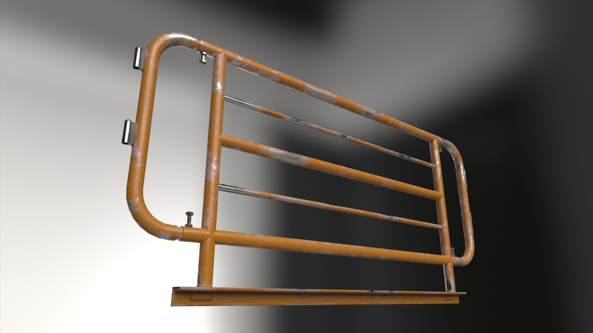 3D Steel Railing Model - TurboSquid 2077664
