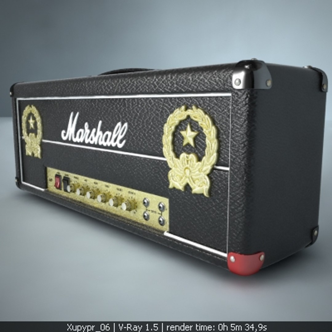 Lemmy Signature Amplifier Marshall1992lem 3d Max