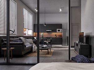 interior apartment 3D model