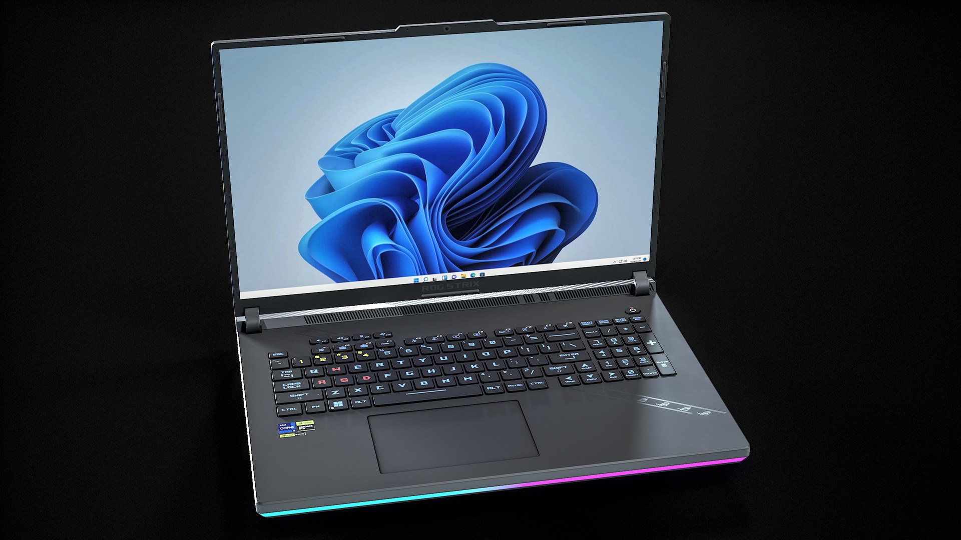 Asus Rog Strix Scar 18 Gaming Laptop Animated PBR 3D model https://p.turbosquid.com/ts-thumb/Hx/o9j7nG/46/r1_viewport_002/png/1697909080/1920x1080/fit_q87/1616a98ff7706b05b2475dd4d15f83df045e4687/r1_viewport_002.jpg