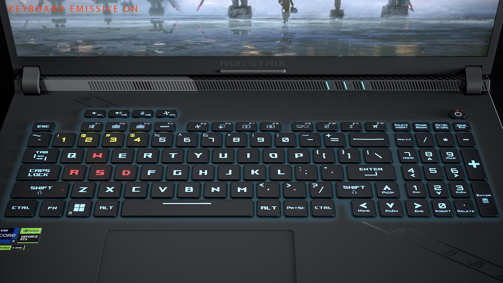 Asus Rog Strix Scar 18 Gaming Laptop Animated PBR 3D model https://p.turbosquid.com/ts-thumb/Hx/o9j7nG/Ib/r_viewport_033/png/1697909143/1920x1080/fit_q87/3fc62718d217933478f55b41aec38789baa9bae7/r_viewport_033.jpg