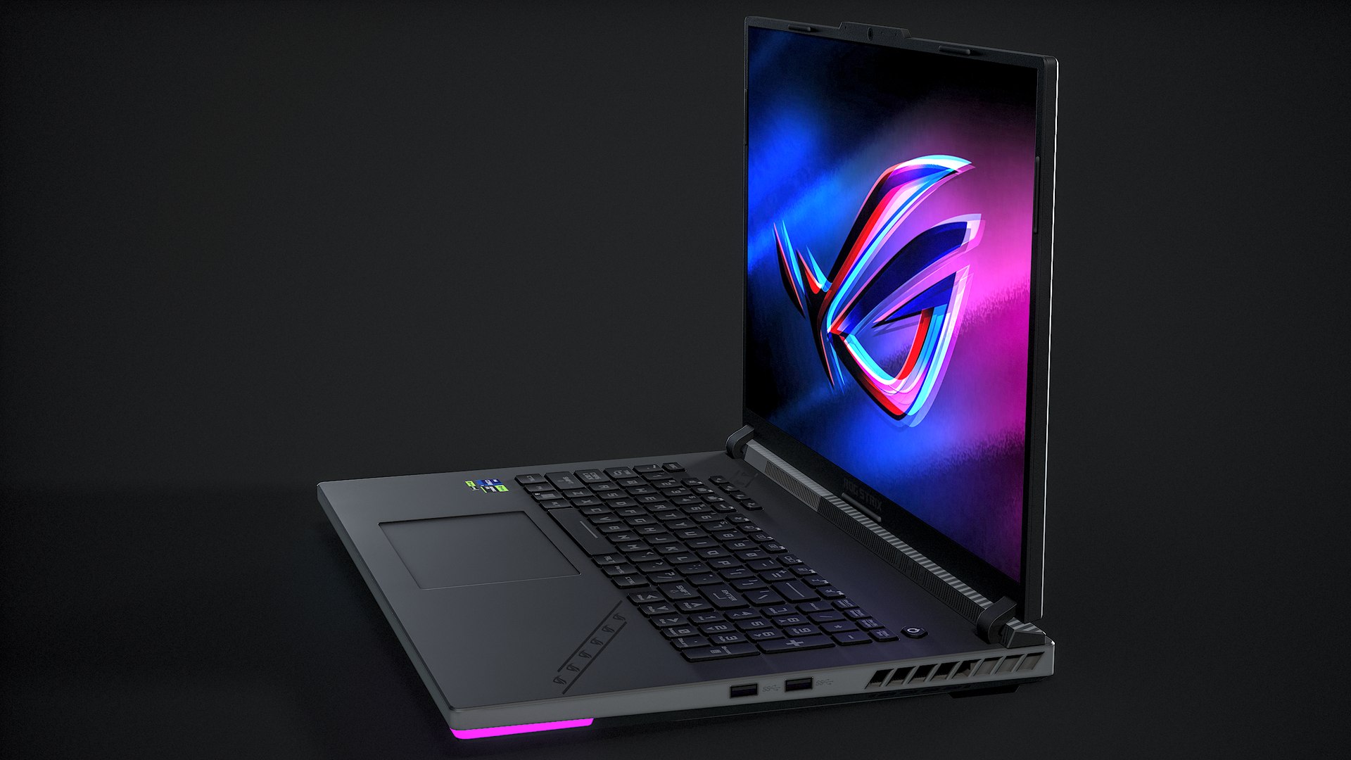 Asus Rog Strix Scar 18 Gaming Laptop Animated PBR 3D model https://p.turbosquid.com/ts-thumb/Hx/o9j7nG/My/r_viewport_024/png/1697909134/1920x1080/fit_q87/c0879615cc81cf2020b171ec30f469d9ec5ea45e/r_viewport_024.jpg