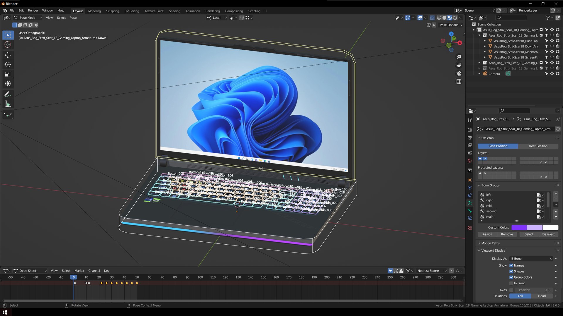 Asus Rog Strix Scar 18 Gaming Laptop Animated PBR 3D model https://p.turbosquid.com/ts-thumb/Hx/o9j7nG/Zx/rigged/png/1697909380/1920x1080/fit_q87/4226afba0f6316105c9dc70f52dc69e0fd73f17f/rigged.jpg