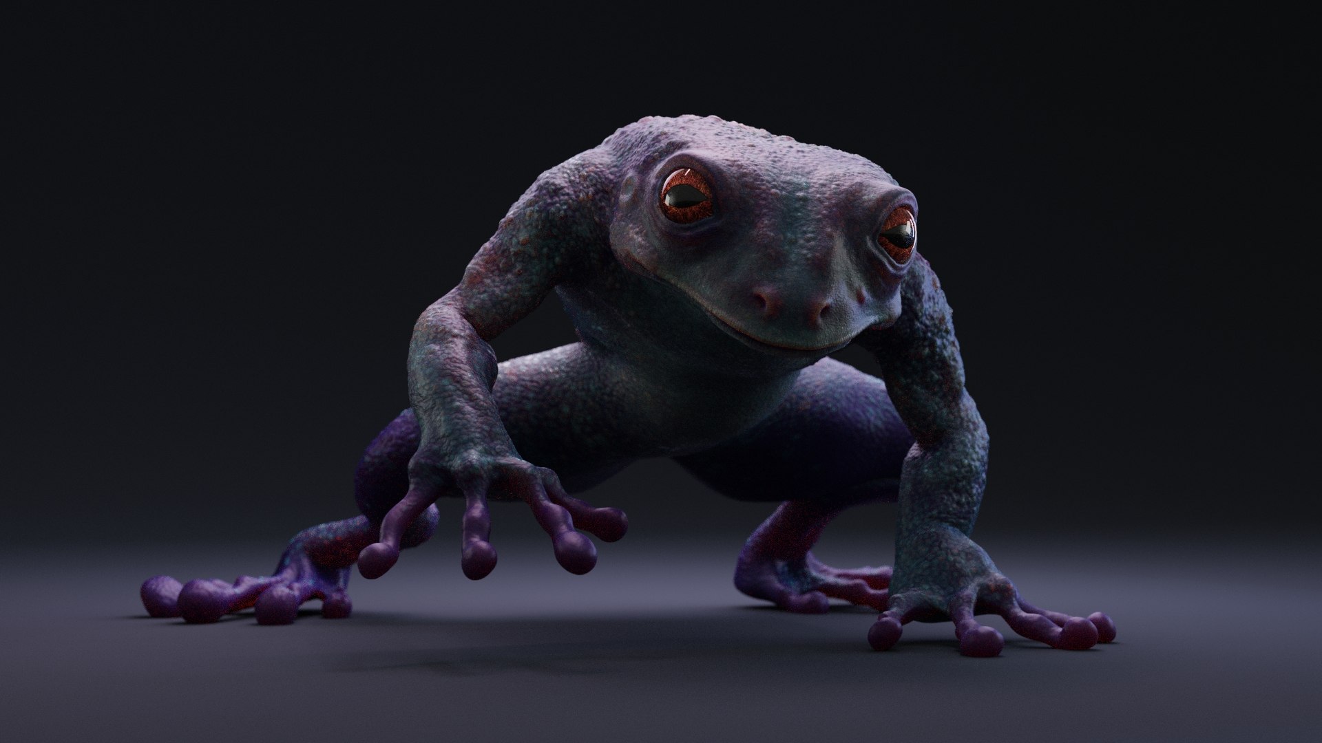 3D Blue Frog Character - Rigged  Animated  Different Poses Game Ready model https://p.turbosquid.com/ts-thumb/Hx/pEqg1J/3Y/rest_pose_colored_41/jpg/1663460695/1920x1080/fit_q87/e83d9474a2b1cd2295d0077e30f1c51eb3f2a2fe/rest_pose_colored_41.jpg