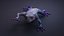 Blue Frog Character - Rigged  Animated  Different Poses Game Ready