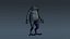 Blue Frog Character - Rigged  Animated  Different Poses Game Ready