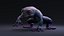 Blue Frog Character - Rigged  Animated  Different Poses Game Ready