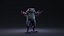 Blue Frog Character - Rigged  Animated  Different Poses Game Ready