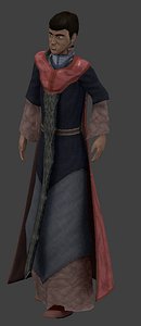 young wizard 3d model