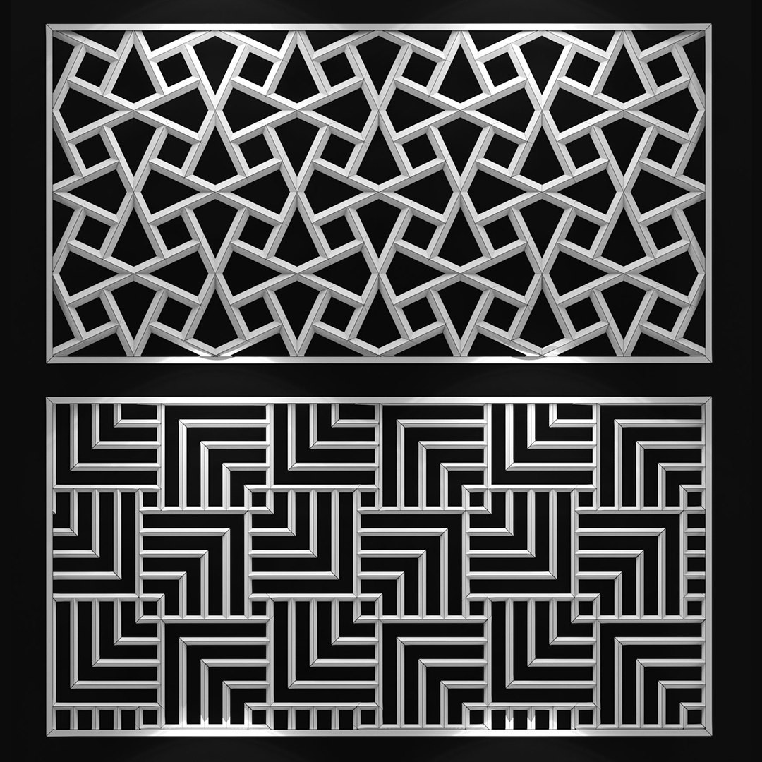 3D Decorative Partitions Patterns - TurboSquid 1352004