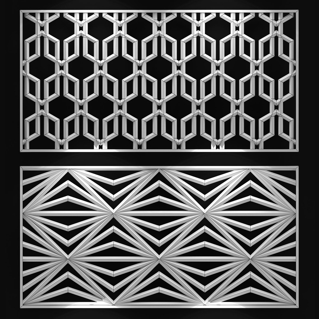 3D Decorative Partitions Patterns - TurboSquid 1352004