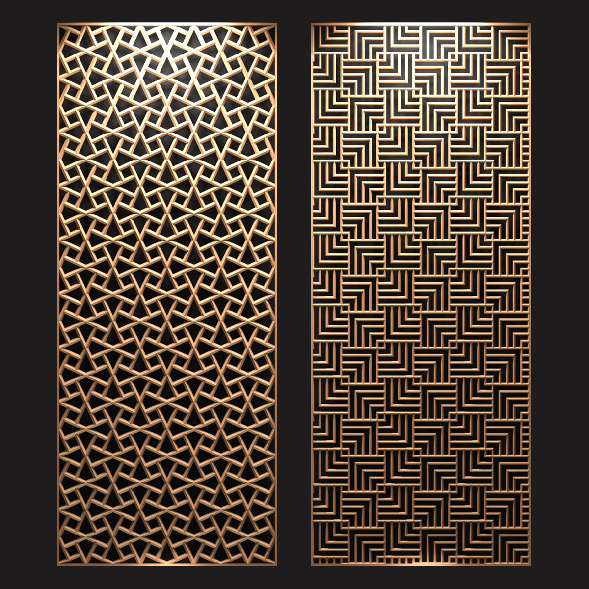 3D decorative partitions patterns - TurboSquid 1352004