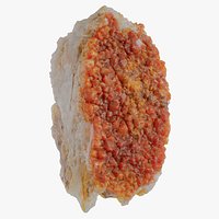Vanadinite Crystals Quartz