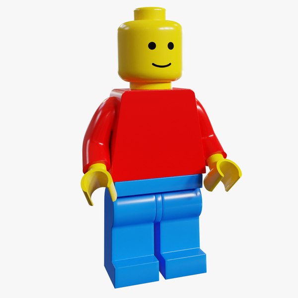 3D realistic lego minifigure rigged