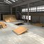 Skate Park Indoor Warehouse Interior