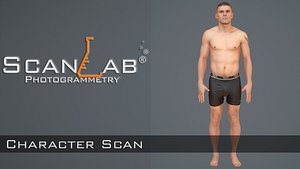 Realistic Human Man Scan and Rig - 003MBody 8192